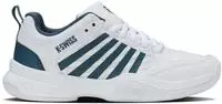 K-SWISS 89488-163-M, K-SWISS Court Express 2 Teppichschuh Kinder - wei&szlig;, petrol