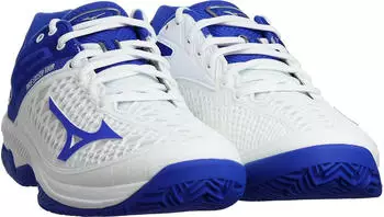 Mizuno Wave Exceed Tour 4 CC white/dazzling blue/silver (Damen) (61GC2075-25)