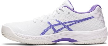 Asics Gel Game 9 Clay Women (1042A217) white/purple – Für präzise Bewegungsabläufe auf Sand konzipiert