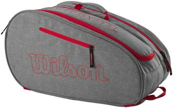 Wilson Team Padel Bag 2024 grey/bright red