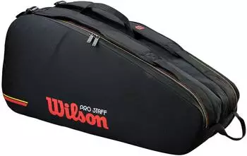 Wilson Pro Staff Classic 6-Pack Schl&auml;gertasche, schwarz (WR8051801001)