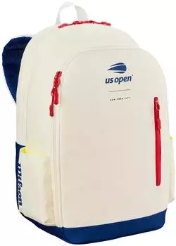 Wilson US Open 2026 Team Tennisrucksack, weiß, 2 Schläger (WR8059101001)