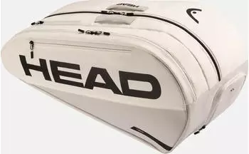 Head Tour Racquet Bag L, weiß, 2 Hauptfächer