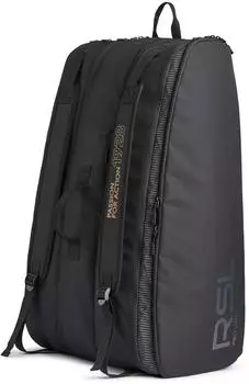 Rockschool Pro Line X12 Badminton-Schl&auml;gertasche, 3 Hauptf&auml;cher, schwarz