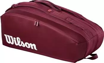 Wilson Defyer V1 Super Tour 9PK Schlägertasche, Maroon (WR8058101001)