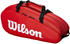 Wilson Tour 2 Comp 6 Pack red/white (WRZ847909)
