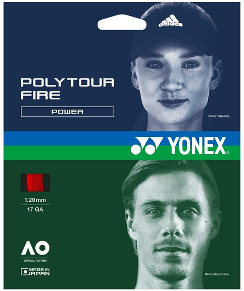 Yonex Poly Tour Fire rot 200m 1.25