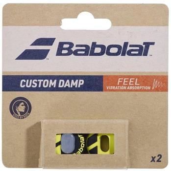 Babolat Custom Damp X2 Tennis-Dämpfer schwarz/gelb 2er Pack (700130)