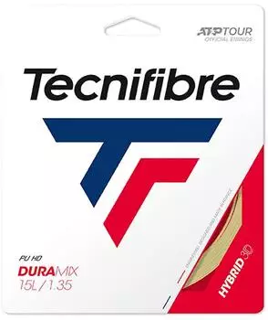 Tecnifibre Duramix HD Multifaser Tennissaite 1,35 mm Natürlich 12 m (02GDU135XN)