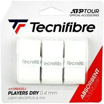 Tecnifibre Players Dry Overgrip 3er Pack weiß (52ATPPLDRY)