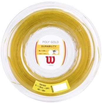 Wilson Poly Gold Tennis-Saiten Rolle 200m Gold (WRZ904900)