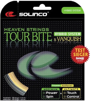 Solinco Hybrid System Tour Bite/Vanquish Tennissaiten (6,8/6,3 m) (S-TBV-17)