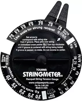 Tourna Grip Stringmeter Besaitungshärtemessgerät für Tennissaiten (Meter-1)