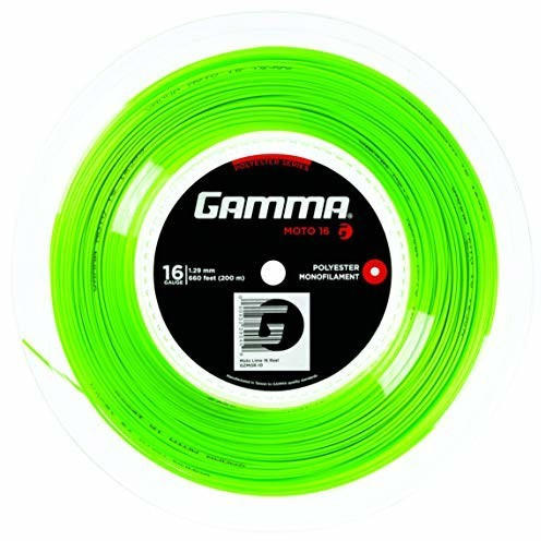Gamma Europe Moto Tennis String 200m lime 16 (1.29 mm)