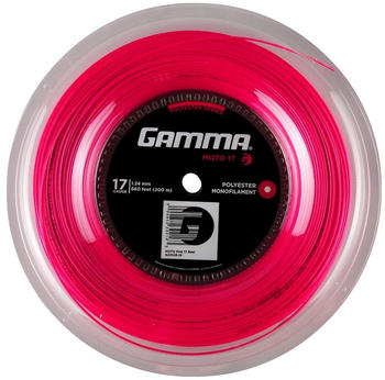 Gamma Europe Moto Tennis String 200m pink 17 (1.24 mm)