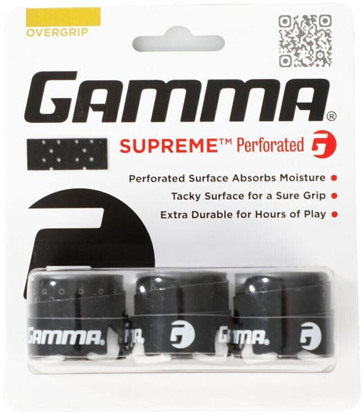 Gamma Supreme perforiert schwarz