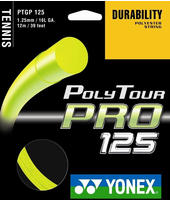 Yonex NT120PPS-19, Yonex Tennissaite Poly Tour Pro (Haltbarkeit+Touch) gelb 12m Set,