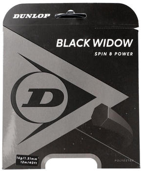 Dunlop Unisex-Adult 624850 Tennis String schwarz Widow 12m Set 126mm 1Stück, One Size