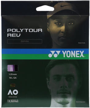 Yonex Polytour Rev 12 M Tennis Single String Lila 1.25 mm (Herstellerartikelnummer: 101-PTGR125YX-039)