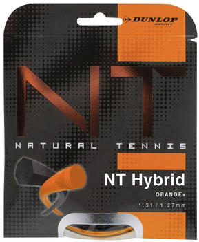 Dunlop Tac NT Hybrid 1.39/1.27mm Tennissaiten, Schwarz/Orange, 1.39/1.27 mm