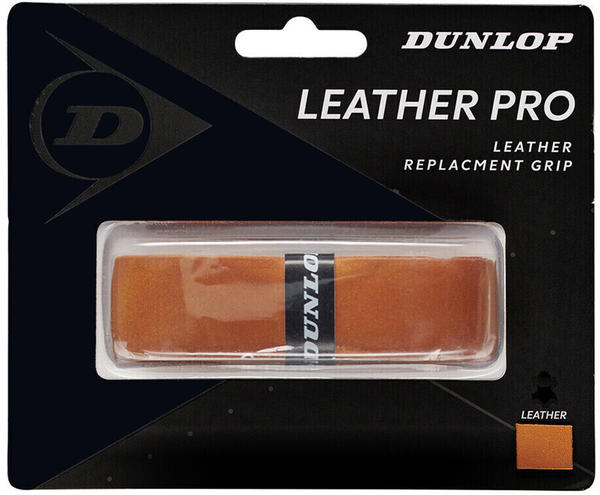 Dunlop Unisex-Adult 613253 Leather Pro Replacement Tennis Grip 1 Stück, Braun, One Size