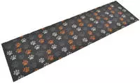 vidaXL K&uuml;chenteppich Waschbar Pfoten 45x150 cm Samt