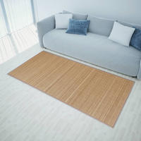 vidaXL Teppich Bambus Braun Rechteckig 120x180 cm