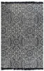 vidaXL Kelim-Teppich Baumwolle 120x180 cm mit Muster Grau