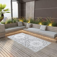 vidaXL Outdoor-Teppich ARAKIL Hellgrau 190x290 cm PP