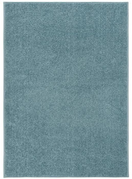 vidaXL Teppich Kurzflor 140x200 cm Blau (340348)
