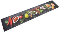 vidaXL K&uuml;chenteppich Waschbar Gew&uuml;rze 60x300 cm Samt
