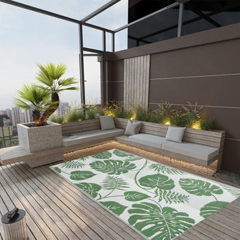 vidaXL Outdoor-Teppich Grün 120x180 cm PP (316935)