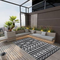 vidaXL Outdoor-Teppich ARAKIL Schwarz 160x230 cm PP