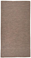 vidaXL Outdoor-Teppich Flachgewebe 80x150 cm Braun