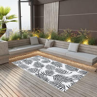 vidaXL Outdoor-Teppich ARAKIL Wei&szlig; und Schwarz 120x180 cm PP