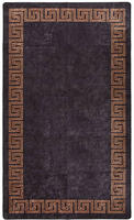 vidaXL Teppich Waschbar Schwarz und Golden 190x300 cm