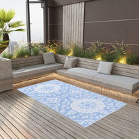 vidaXL Outdoor-Teppich ARAKIL Babyblau 190x290 cm PP