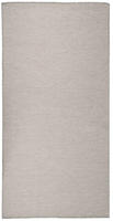 vidaXL Outdoor-Teppich Flachgewebe 100x200 cm Hellgrau
