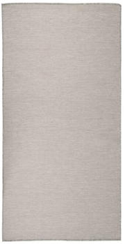 vidaXL Outdoor-Teppich Flachgewebe 100x200 cm Taupe (340780)