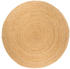 vidaXL Teppich Jute Geflochten 240 cm Rund (343586)