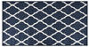 vidaXL Outdoor-Teppich Marineblau Weiß 80x150 cm (364782)