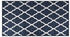 vidaXL Outdoor-Teppich Marineblau Weiß 80x150 cm (364782)