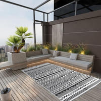 vidaXL Outdoor-Teppich ARAKIL Schwarz 160x230 cm PP
