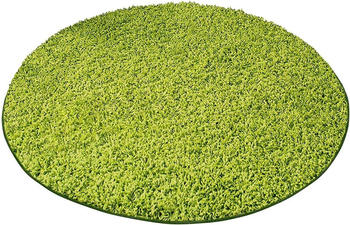 Floordirekt Shaggy-Teppich Barcelona Grün 140 Rund 240 cm Durchmesser