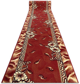 BestenTeppicheDe Läufer BCF TRIO Purpur 80 cm rot 80x600 cm