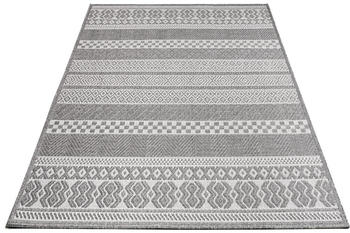 Paco Home Outdoor Teppich Balkon Modern Boho Muster Geometrisch 80 cm Rund