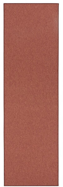 BT Carpet Feinschlingen Teppich Casual Terracotta Uni Meliert 2x 67x140 cm 1x 67x250 cm