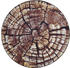 Theko In-/Outdoor Gino Falcone Aurora round brown multi (200cm round)