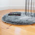 Obsession MonTapis Faux fur silver round (80cm round )