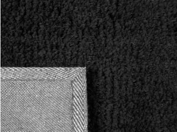 Beliani Hochflor-Teppich 80x150 cm Rechteckig schwarz